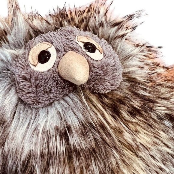 Jellycat Orlando Owl 11" Gray Fluffy Stuffed Animal Plush Toy - Picture 2 of 5